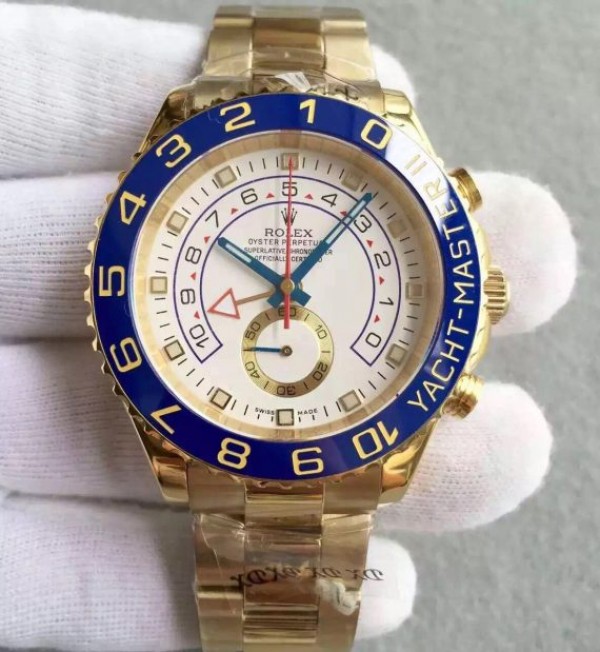 Rolex YachtMaster II 116688 YG Blue Ceramic JF YG Bracelet A7750