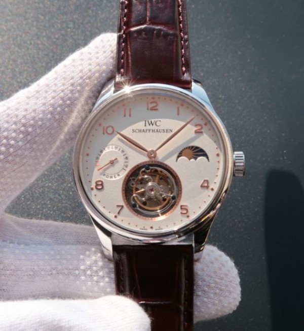 IWC Portuguese Tourbillon Power Reserve Moonphase Gold Maker White Dial