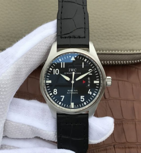 IWC XF Mark XVII Black Dial Black Leather Strap A2892