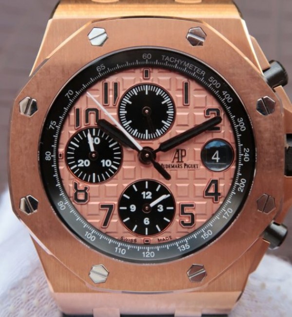 Audemars Piguet JF Royal Oak Offshore 26470OR Gold Theme Leather Strap A3126