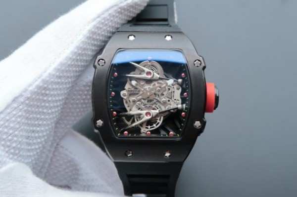 Richard Mille RM027 PVD Skeleton Dial Black Rubber Strap 6T51