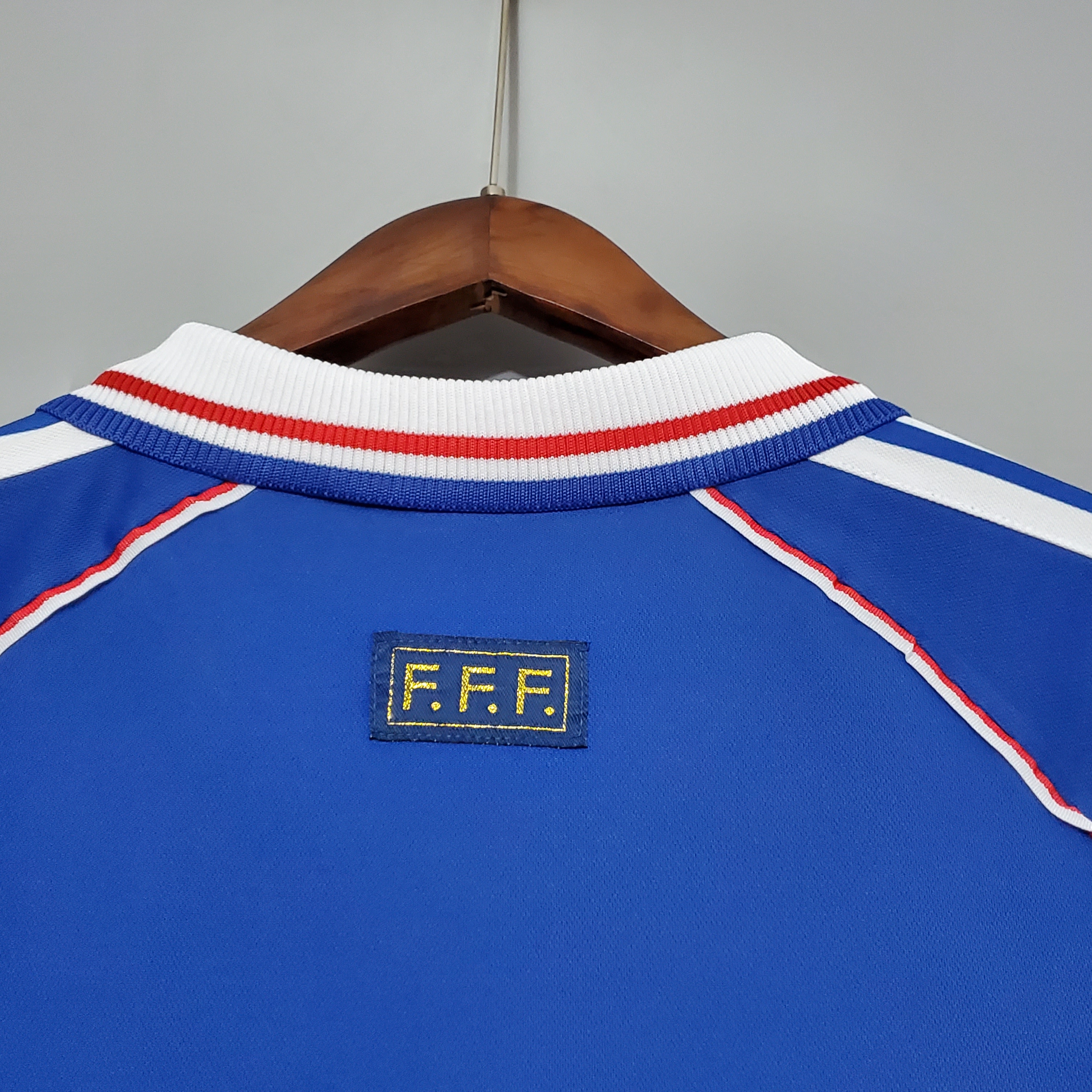 1998 France Zidane #10 World Cup Home Retro Jersey - view 9