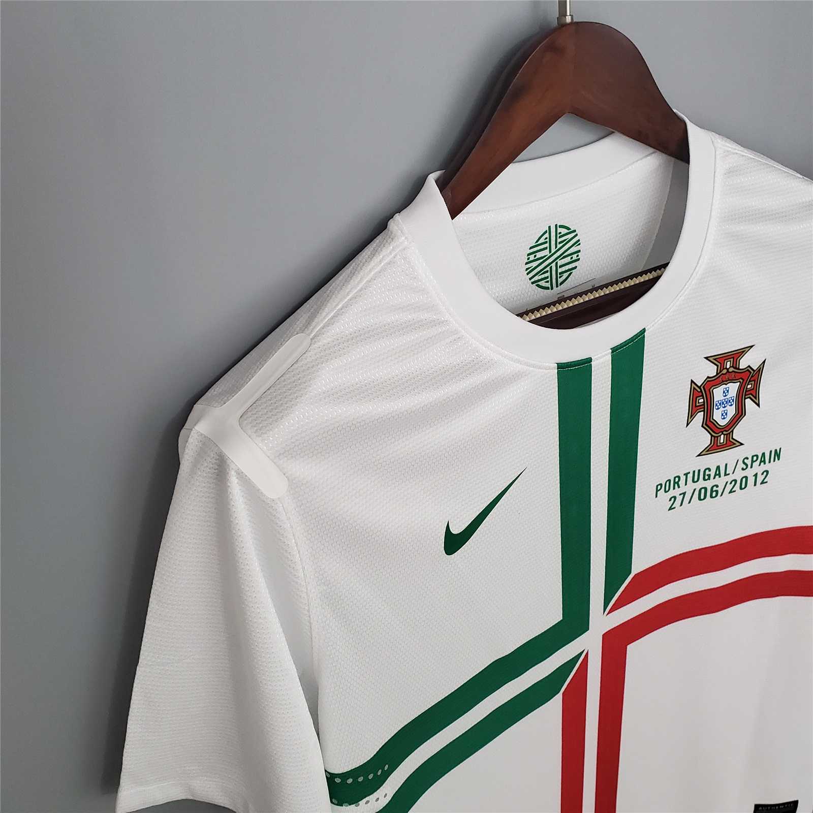 2012 Portugal Ronaldo #7  Euro Cup Away Retro Jersey - view 12