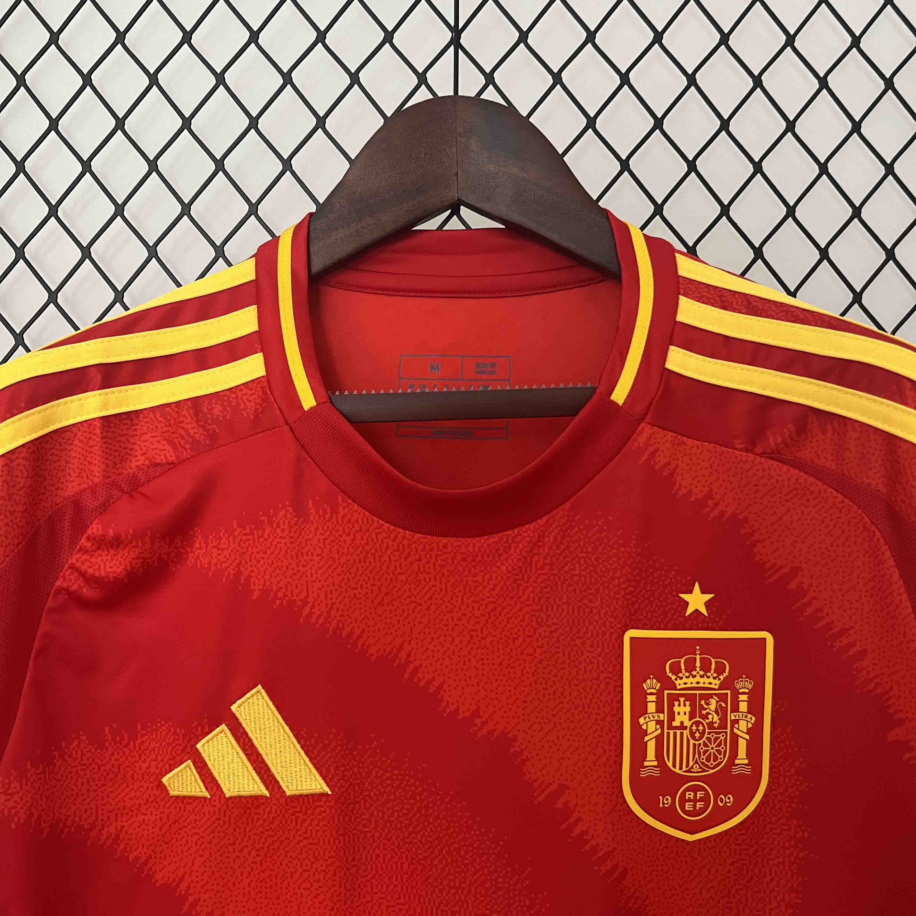 2024 Spain Euro Cup Home Football Jersey - view 4