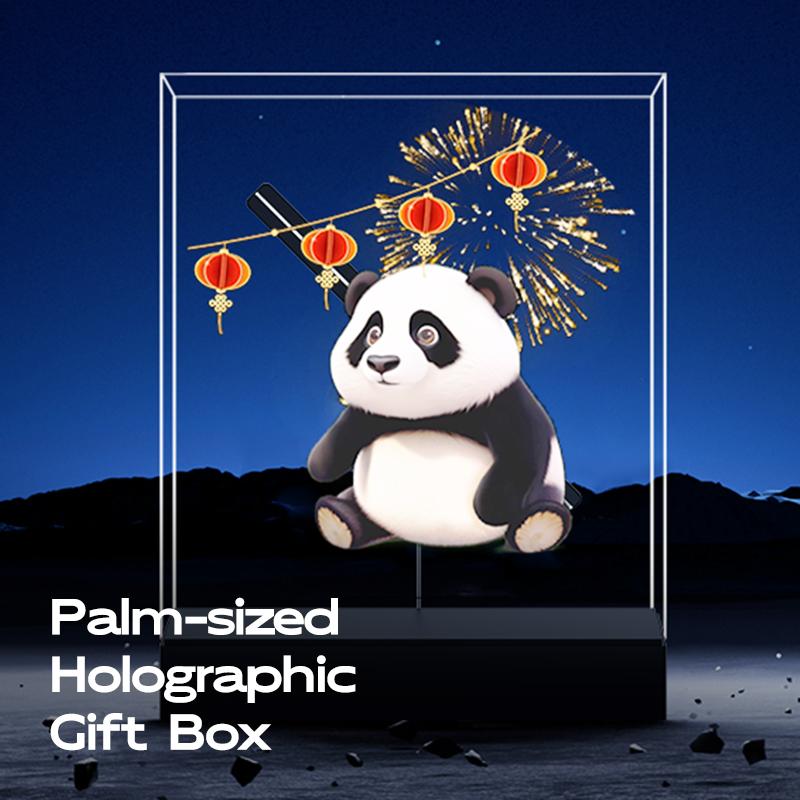 New 3D hologram fan projector desk display custom logo products  transparent led display