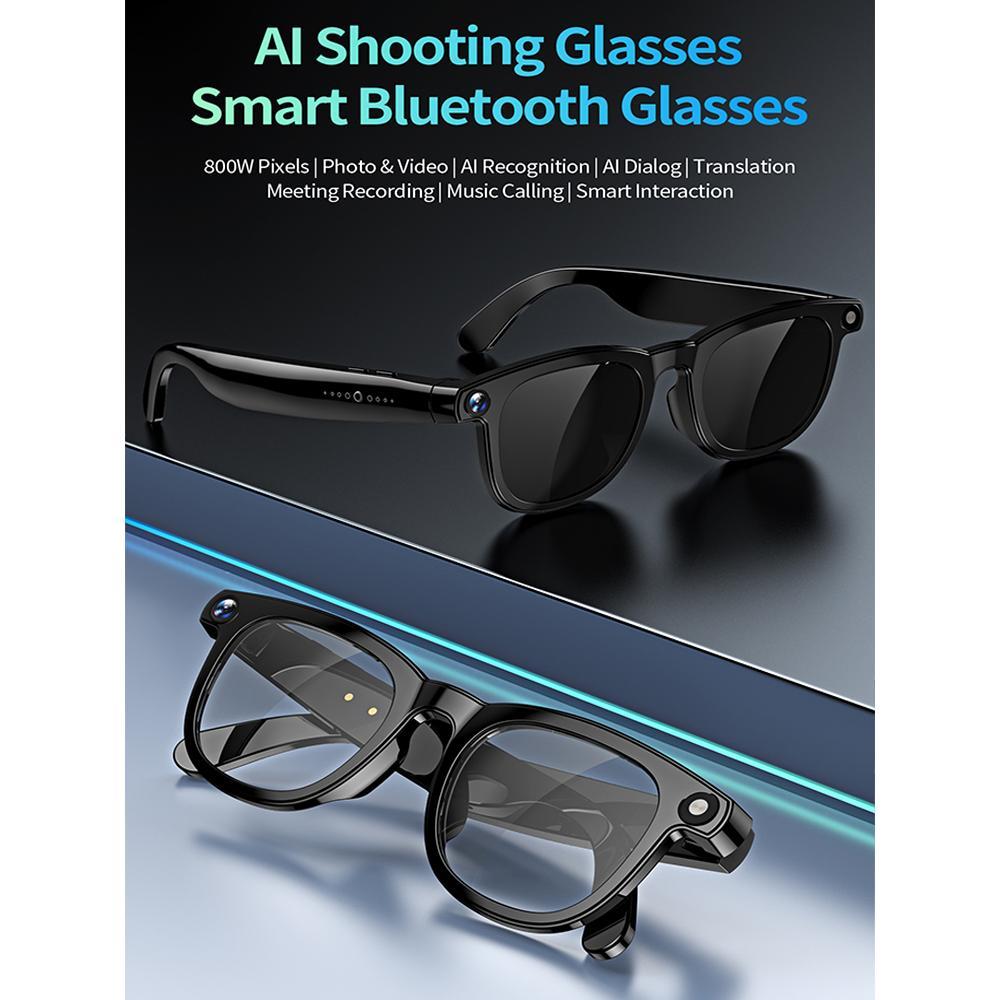 800W Smart AI Glasses Ultra Clear Camera Shootingand Recording Touch Sport Smart Sunglasses Bluetooth Call Video Music Player Phone Wearable Gradient Lenses - Image 4
