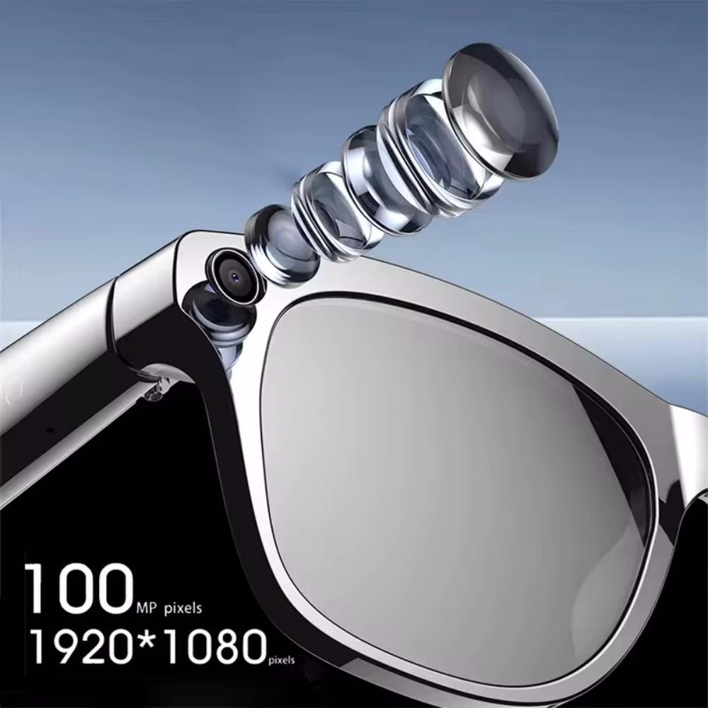 AI Smart Glasses With Camera Bluetooth Call Voice Assistant Control Navigation Waterproof Smart Sports Wearable Camera Glasses Charging Device Adapter Local Chargeable - Image 2