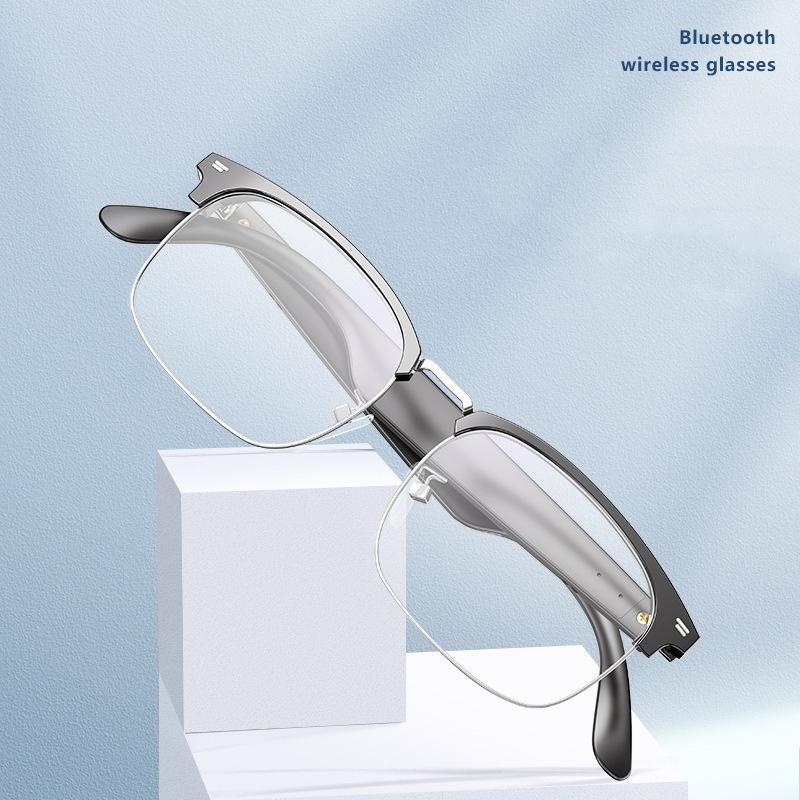 Smart touch AI Bluetooth - Wireless smart glasses with translation for 150 languages, metal frame for listening to music Wearable - Image 2