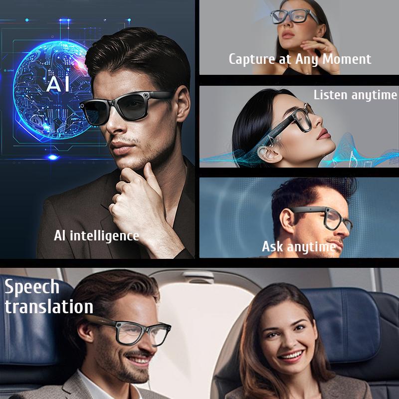 2025 New Upgrade Smart Glasses With Camera Video Recording AI Photo Recognition Bluetooth Call Translation Voice Sunglasses Men Dustproof Memory Phone Portable Wearable Change Color Lens - Image 5