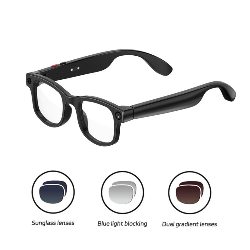 High-end AI Smart Glasses 500W Camera Sunglasses ChatGPT Translation Voice Control Bluetooth HD1080P Shooting With Camera Button Device Wireless Phone