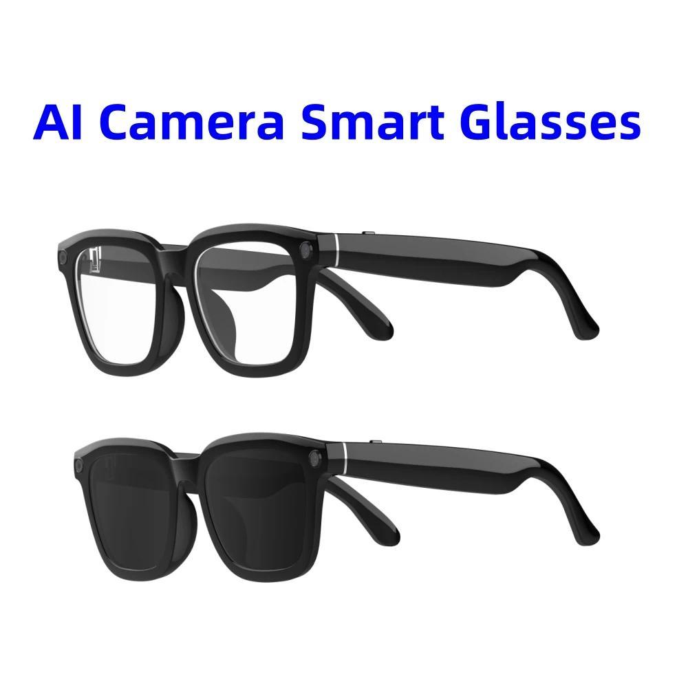 V03 AI Glasses Real Time Translation Multi-Language Chat  Music Call WiFi Upload Pictures Videos Smart Glasses with Camera Wearable Alcamera Sunglasses - Image 2