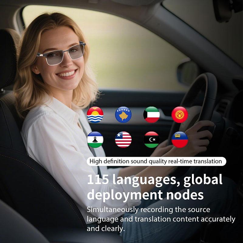 Smart glasses, app translation, color-changing lenses, high-definition voice calls, Hi-Fi music quality, open-ear audio glasses. Wearable