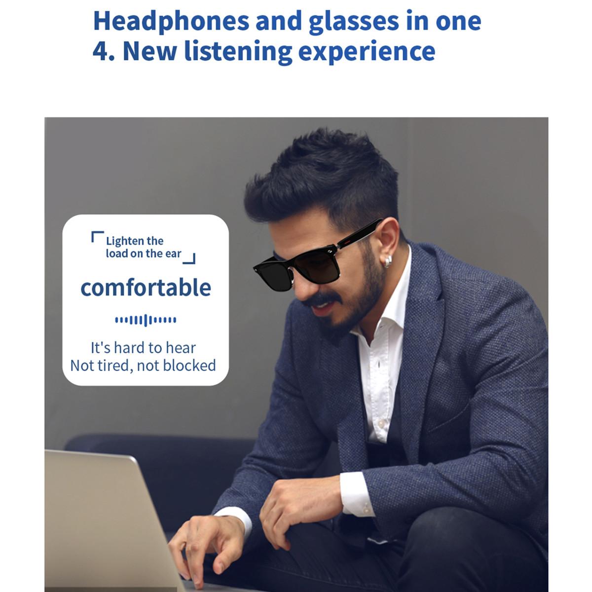 Man's Smart Glasses Prescription Lenses Bluetooth Talk Remote Control Camera Music Playback Noise Canceling Translate Eyeglasse Wearable - Image 4