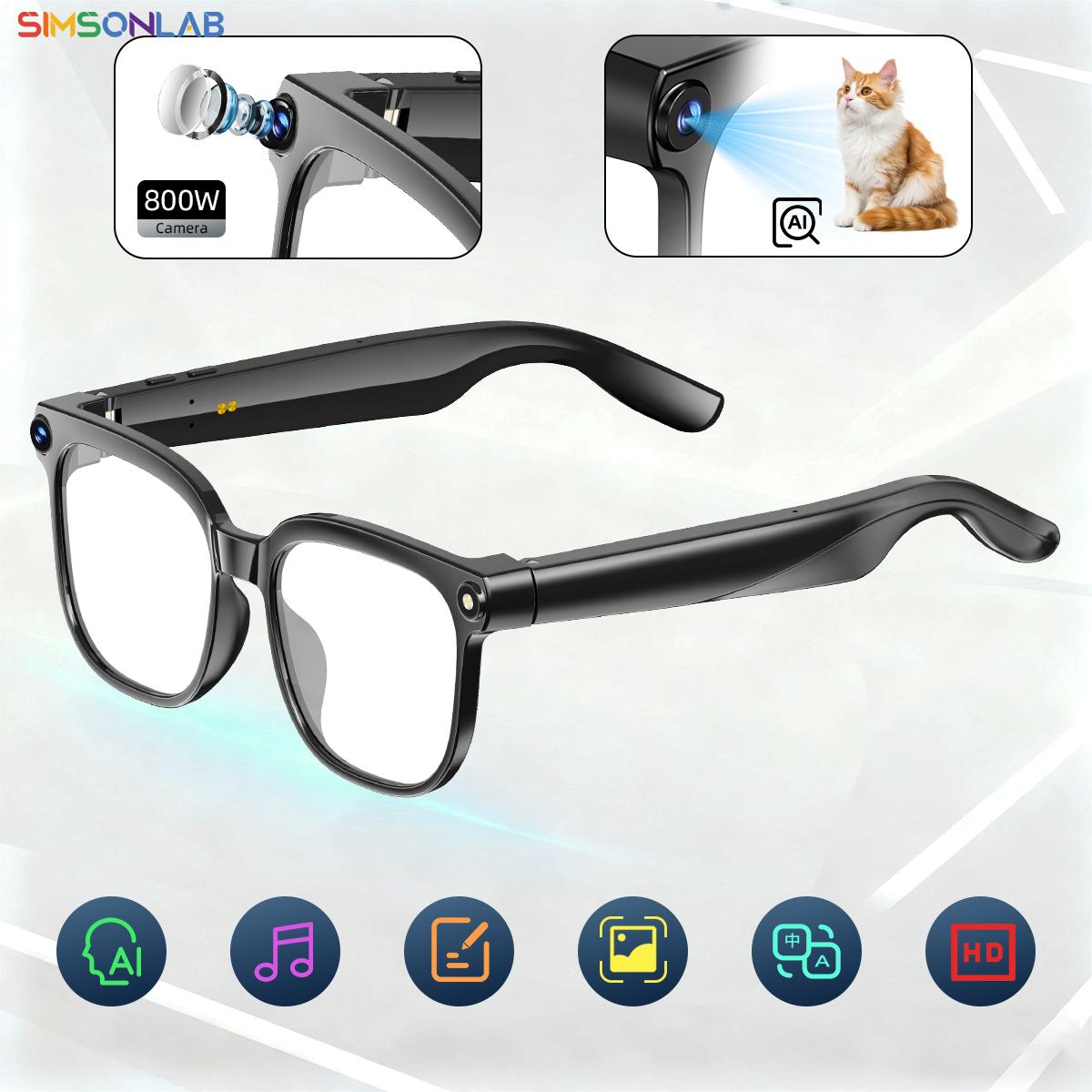 Expert Review: Is NEW Smart Glasses 800W HD Camera AI Voice Assistant Translation Real-time DVR Camcorder Conference Record Headphones for Xiaomi Worth the Investment?