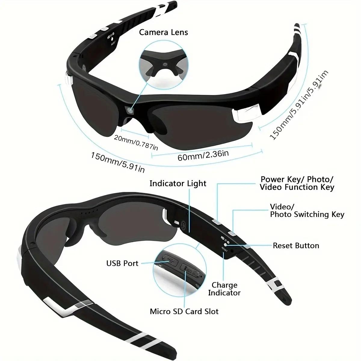 Why FHD Smart Camera Sunglasses Mini Action Cam Glasses Sports Video Recorder Portable Wearable Bodycam  Driving Bike Riding Outdoor is Changing the Game in 2024