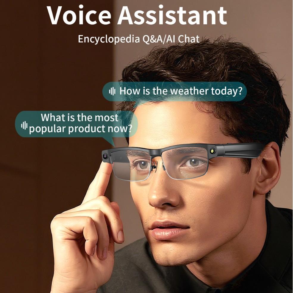Discover the Revolutionary Features of Intelligent AI translation glasses 8 million camera to take pictures, audio recordings, Bluetooth calls smart glasses