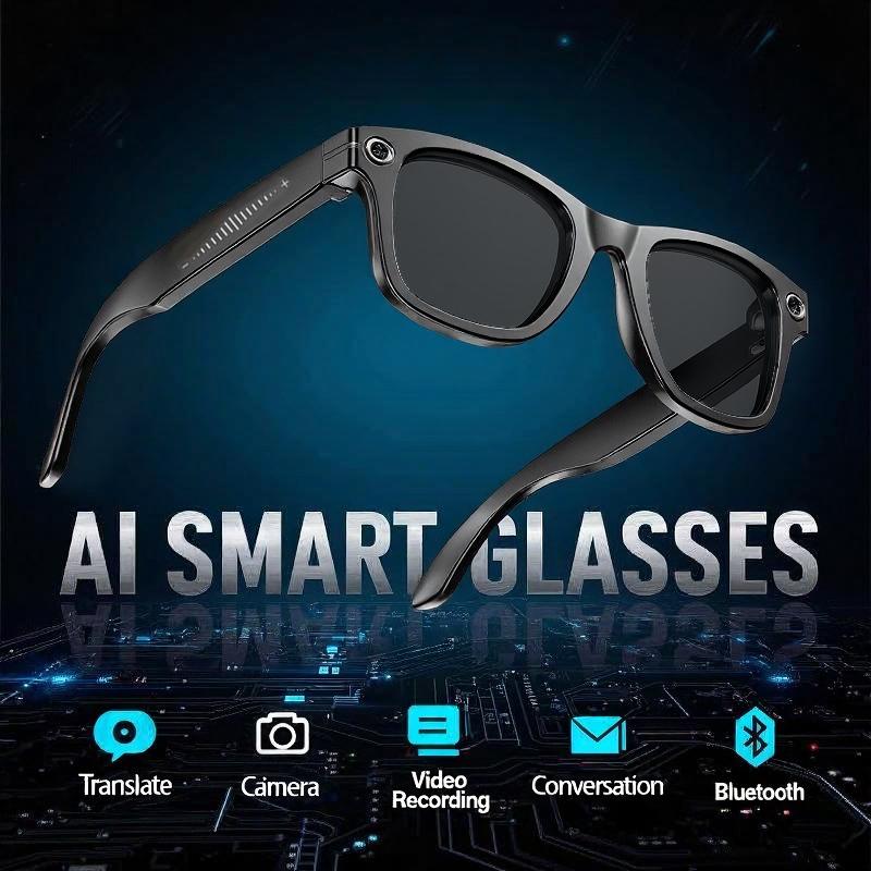 The Future of Technology: Exploring Smart AI Glasses Shooting Camera 1080HD Photo Call Translation Waterproof Bluetooth Sunglasses Touch Control Sun Glasses UV400's Innovations