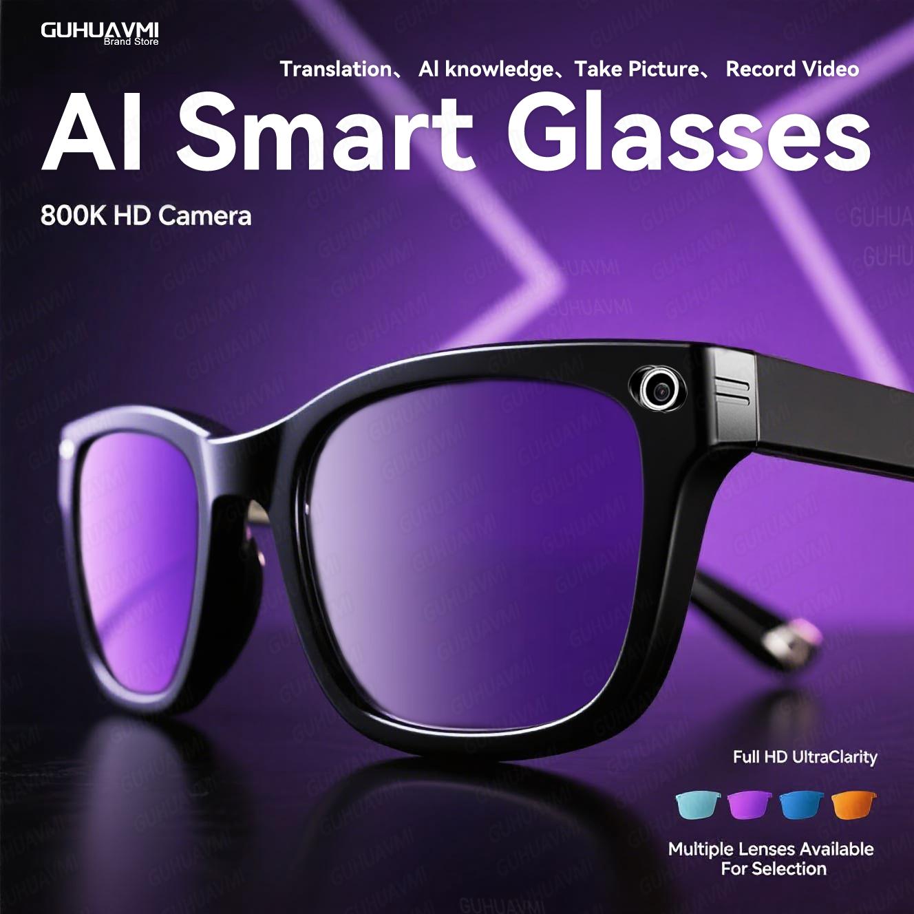 How 2025 Brand New 8MP Camera Glasses Color-Changing AI Smart Bluetooth Glasses Photo Video Recording Waterproof Call Smart Sunglass Can Transform Your Daily Routine