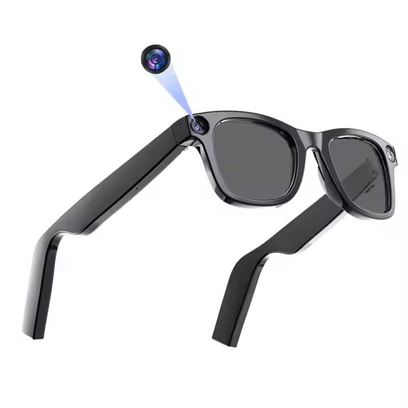 E02L Fashion Smart AI Glasses 2000Wpixel HD Camera Photo Video Voice Bluetooth Call Headset Glasses E02 Wireless Music Earphones