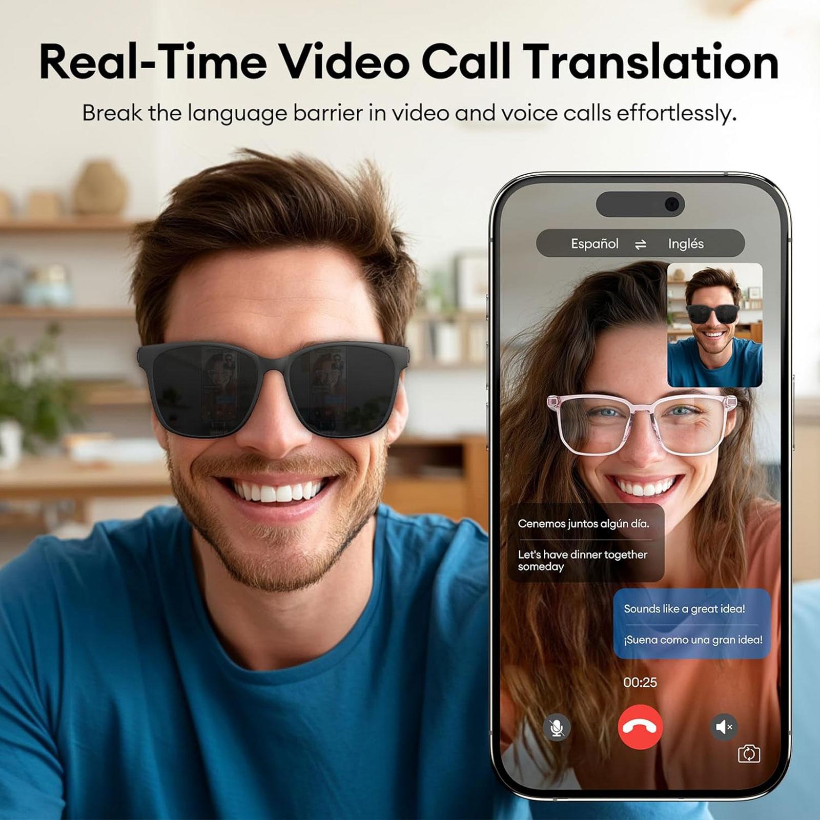 The Ultimate Guide to Smart AI translation audio glasses, real-time app translation in over 160 languages, light-sensitive color-changing lenses: Everything You Need to Know