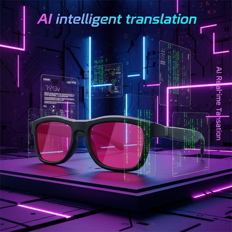 Touch Control Color Changing Sunglasses Men Women Electrochromic AI Intelligente Translation calling Music Player Bluetooth