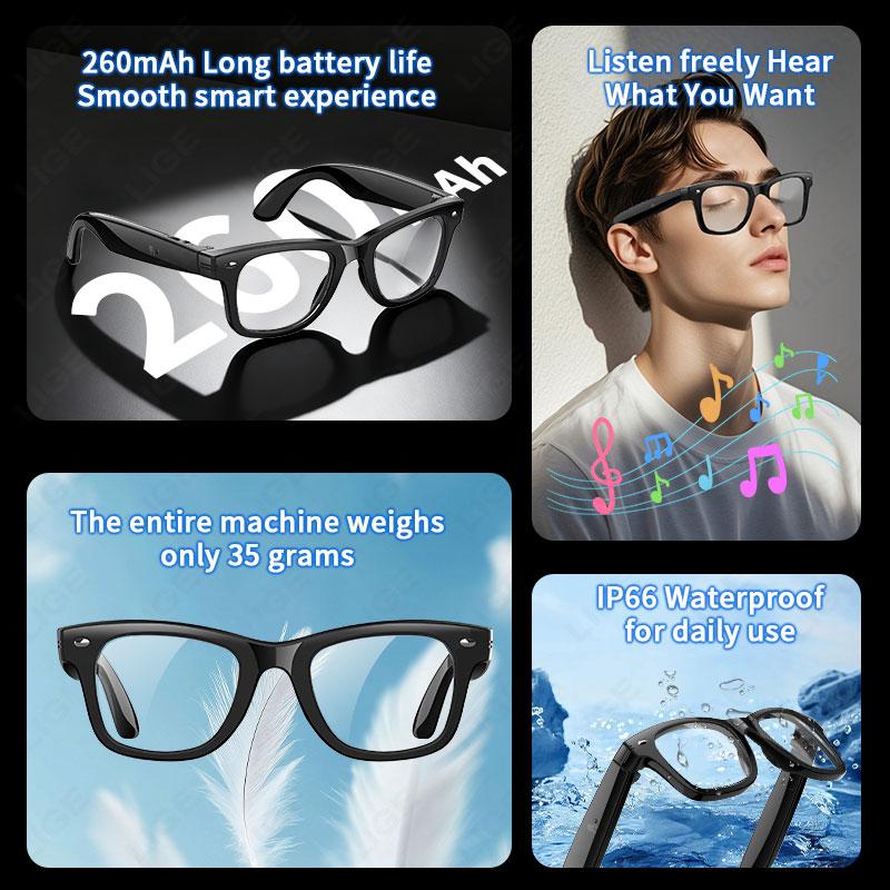 Why LIGE AI Photography Video Smart Glasses Intelligent Interactive Translation Smart Sunglasses For Google Glasses with camera men is Changing the Game in 2024