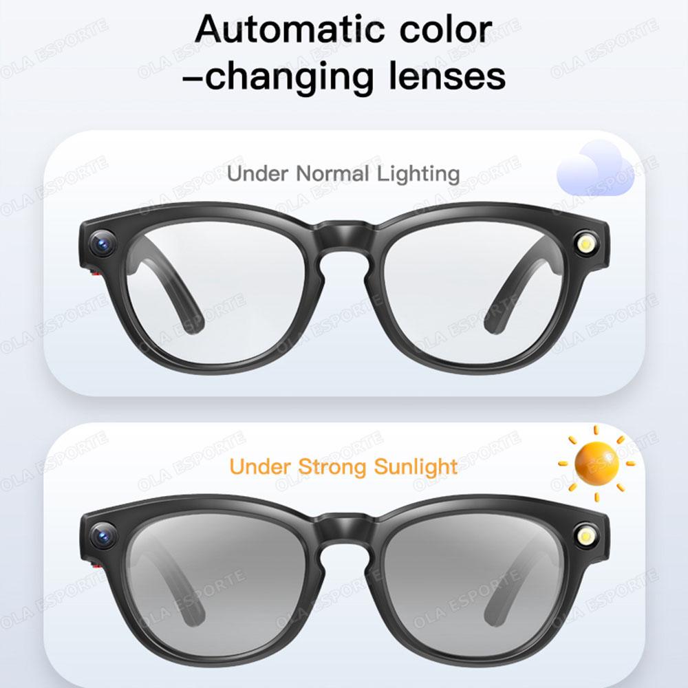 Discover the Revolutionary Features of 4K AI Smart Glasses Multifunctional Camera Bluetooth Call Voice Assistant Music Player Translate HD Glasses Earphone for Men New