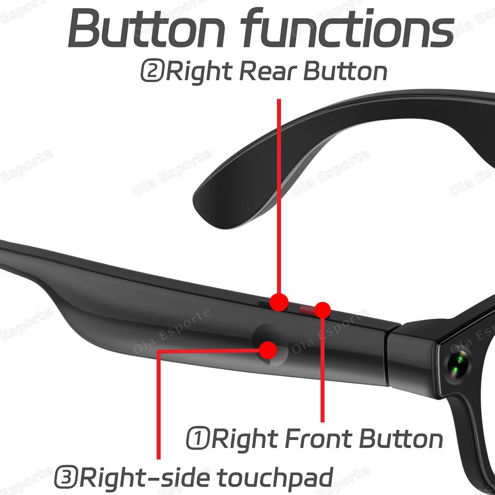 Unboxing and Review: The New AI Smart Glasses Chat GPT 500W Camera Bluetooth Call 300Mah Battery Voice Assistant Control Smart Sunglasses For Android IOS Experience