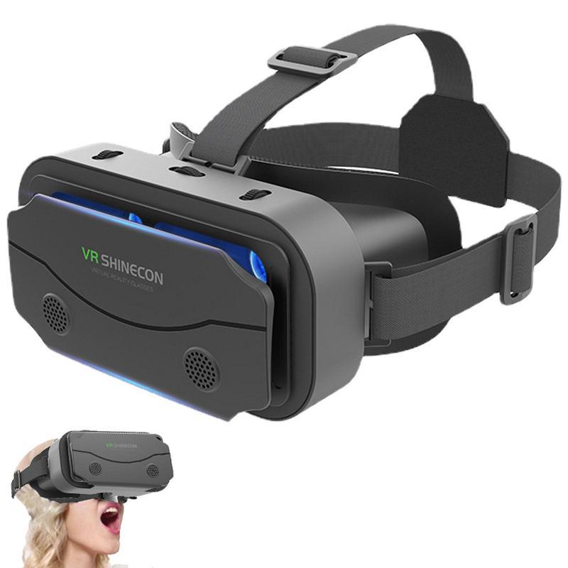 SHINECON 3D Helmet VR Glasses 3D Glasses Virtual Reality Glasses VR Headset For Google cardboard Adjustable Device Phone Smartphone - Image 2
