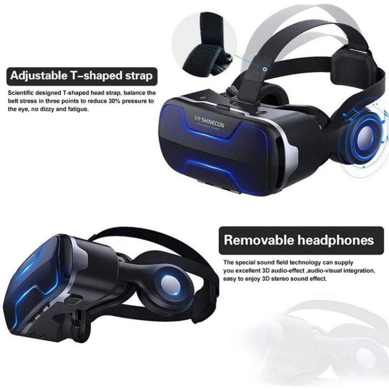 VR Shinecon 3D Casque Viar Eye Protection 3D Glasses Virtual Reality Headset Helmet Goggles Enhanced Mobile Phone Lens 3D Glasse - Image 2